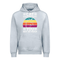 Heather Grey Funny Cat Lover Sarcastic Cat Memes Urban Hoodie - linhVisuals