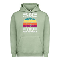 Pigment Oil Green Funny Cat Lover Sarcastic Cat Memes Urban Hoodie - linhVisuals