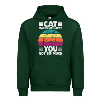 Forest Green Funny Cat Lover Sarcastic Cat Memes Urban Hoodie - linhVisuals