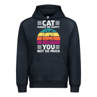 Navy Funny Cat Lover Sarcastic Cat Memes Urban Hoodie - linhVisuals