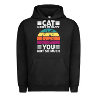Pigment Black Funny Cat Lover Sarcastic Cat Memes Urban Hoodie - linhVisuals