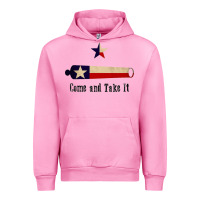 Fuchsia Pink come and take it   texas flag essential Urban Hoodie - linhVisuals