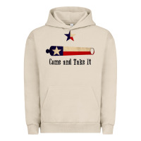 Pigment French Oak come and take it   texas flag essential Urban Hoodie - linhVisuals