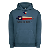 Pigment Midnight Navy come and take it   texas flag essential Urban Hoodie - linhVisuals