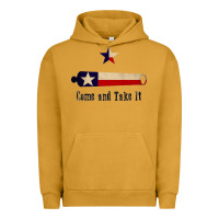 Pigment Peanut Butter come and take it   texas flag essential Urban Hoodie - linhVisuals
