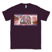 Plum red white boujee Classic Tee - Artiststas