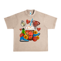 French Oak Basketball Frappe Coffee Urban Heavy Tee - FaDigitalArtStudio