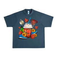 Midnight Navy Basketball Frappe Coffee Urban Heavy Tee - FaDigitalArtStudio
