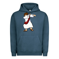 Pigment Midnight Navy dabbing jesus christian dab dance Urban Hoodie - linhVisuals