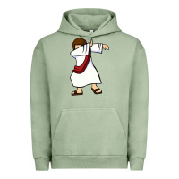 Pigment Oil Green dabbing jesus christian dab dance Urban Hoodie - linhVisuals
