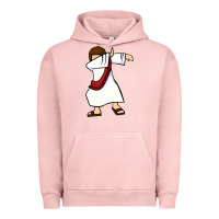 Pigment Salmon dabbing jesus christian dab dance Urban Hoodie - linhVisuals