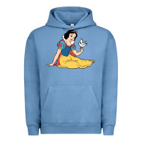 Pigment Pebble Blue snow white Urban Hoodie - linhVisuals