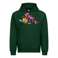 Forest Green the pink panther Urban Hoodie - linhVisuals