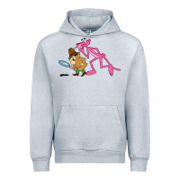 Heather Grey the pink panther Urban Hoodie - linhVisuals