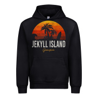 Black jekyll island beach georgia ga palms vacation surf sundown tank top Urban Hoodie - linhVisuals
