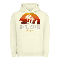 Pigment Pistachio jekyll island beach georgia ga palms vacation surf sundown tank top Urban Hoodie - linhVisuals
