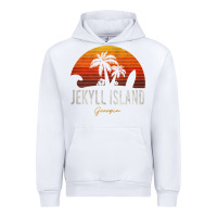 White jekyll island beach georgia ga palms vacation surf sundown tank top Urban Hoodie - linhVisuals