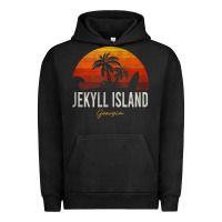 Pigment Black jekyll island beach georgia ga palms vacation surf sundown tank top Urban Hoodie - linhVisuals