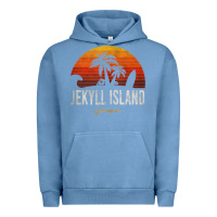 Pigment Pebble Blue jekyll island beach georgia ga palms vacation surf sundown tank top Urban Hoodie - linhVisuals