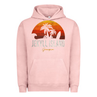 Pigment Salmon jekyll island beach georgia ga palms vacation surf sundown tank top Urban Hoodie - linhVisuals