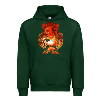 Forest Green set your heart ablaze Urban Hoodie - linhVisuals