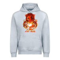 Heather Grey set your heart ablaze Urban Hoodie - linhVisuals