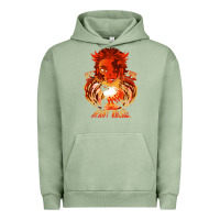Pigment Oil Green set your heart ablaze Urban Hoodie - linhVisuals