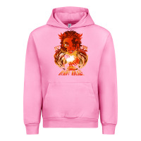 Fuchsia Pink set your heart ablaze Urban Hoodie - linhVisuals