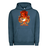 Pigment Midnight Navy set your heart ablaze Urban Hoodie - linhVisuals