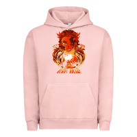 Pigment Salmon set your heart ablaze Urban Hoodie - linhVisuals