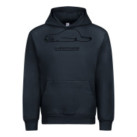Navy Funny Animal Sloth SLOPHISTICATED Urban Hoodie - linhVisuals