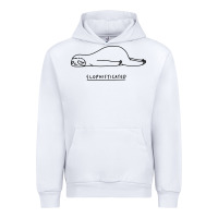 White Funny Animal Sloth SLOPHISTICATED Urban Hoodie - linhVisuals