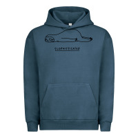Pigment Midnight Navy Funny Animal Sloth SLOPHISTICATED Urban Hoodie - linhVisuals