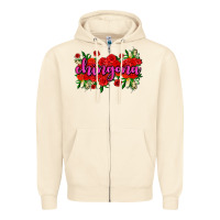 Sandshell Chingona with roses Zipper Hoodie - AdoDesignShop