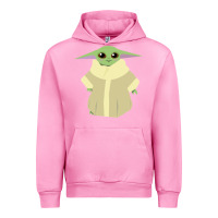 Fuchsia Pink Baby Grogu Legend Urban Hoodie - linhVisuals