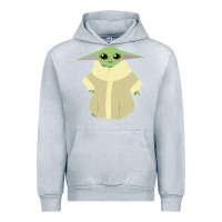 Heather Grey Baby Grogu Legend Urban Hoodie - linhVisuals