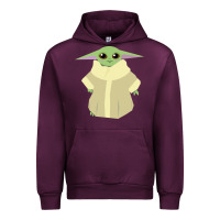 Mauve Wine Baby Grogu Legend Urban Hoodie - linhVisuals