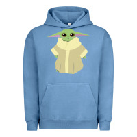 Pigment Pebble Blue Baby Grogu Legend Urban Hoodie - linhVisuals