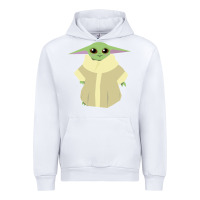White Baby Grogu Legend Urban Hoodie - linhVisuals