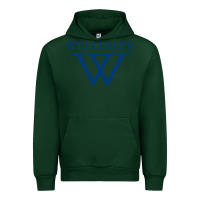 Forest Green Wellesley College Urban Hoodie - linhVisuals