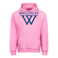 Fuchsia Pink Wellesley College Urban Hoodie - linhVisuals