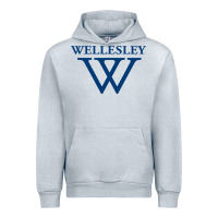 Heather Grey Wellesley College Urban Hoodie - linhVisuals