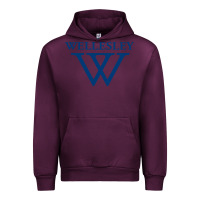 Mauve Wine Wellesley College Urban Hoodie - linhVisuals