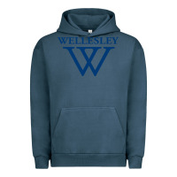 Pigment Midnight Navy Wellesley College Urban Hoodie - linhVisuals