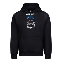 Orca Spirit Animal Killer Whale Ocean Sea Marine Funny Water Raglan Ba Urban Hoodie | Teevron