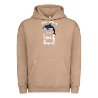 Pigment Burro orca spirit animal killer whale ocean sea marine funny water raglan ba Urban Hoodie - linhVisuals