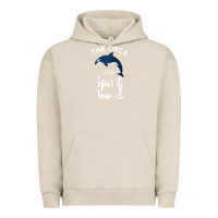 Pigment French Oak orca spirit animal killer whale ocean sea marine funny water raglan ba Urban Hoodie - linhVisuals