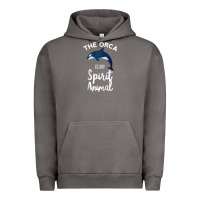 Pigment Tornado orca spirit animal killer whale ocean sea marine funny water raglan ba Urban Hoodie - linhVisuals