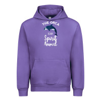 Tulip orca spirit animal killer whale ocean sea marine funny water raglan ba Urban Hoodie - linhVisuals