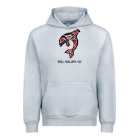 Heather Grey mill valley, california native american orca killer whale raglan baseb Urban Hoodie - linhVisuals